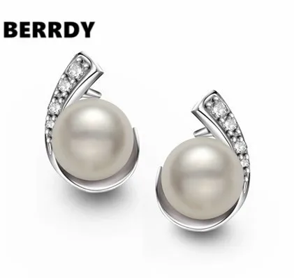 7 8mm Size Real Freshwater Pearl Earrings Stud Exquisite 7 8mm Size Real Freshwater Pearl Earrings Stud Exquisite Jewelry S Women Female Jewellery In From Accessories On