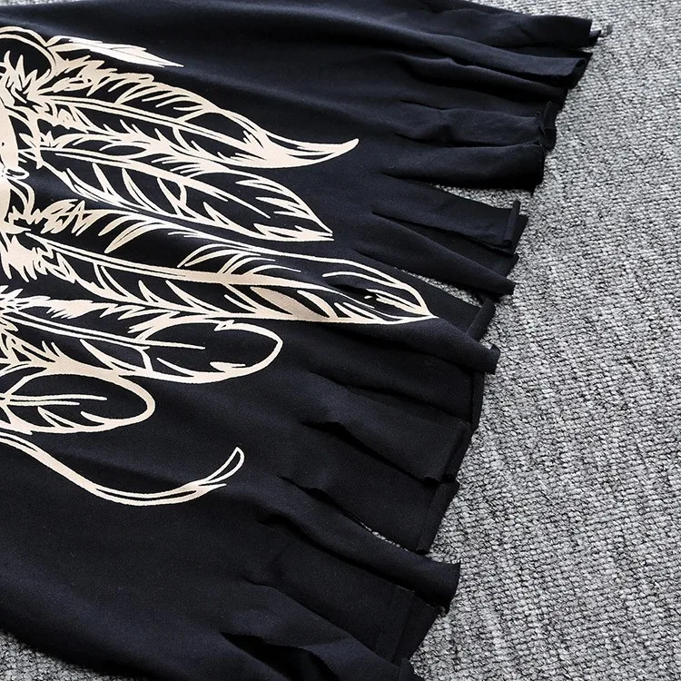 mother daughter dresses tassel (7)