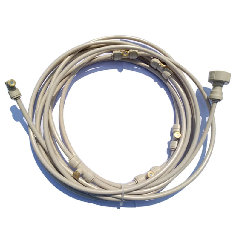 Beige 6M kits Нет требуемой мощности Наружная Туманная система охлаждения орошения сада wtih медные сопла - Цвет: Beige 6M kits