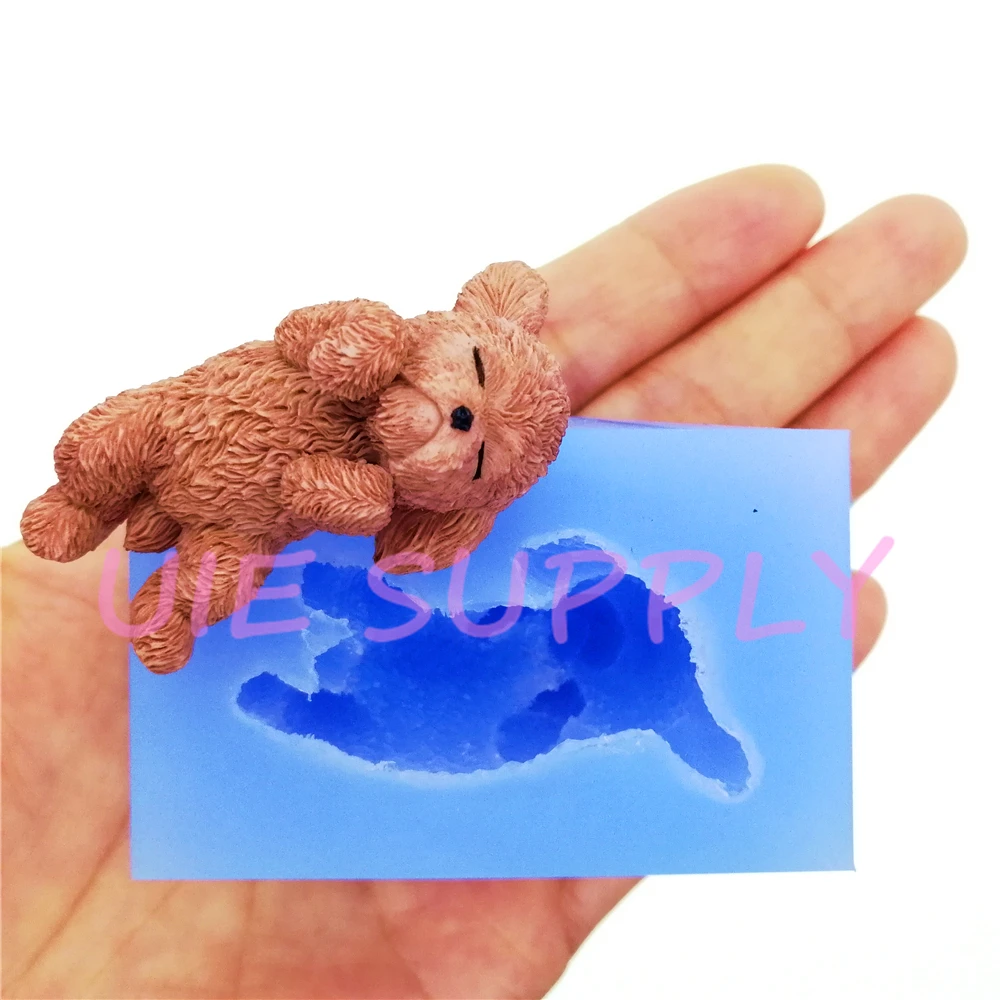 DYL804U 3D Спящая собака силиконовая форма Kawaii помадка украшение торта конфеты