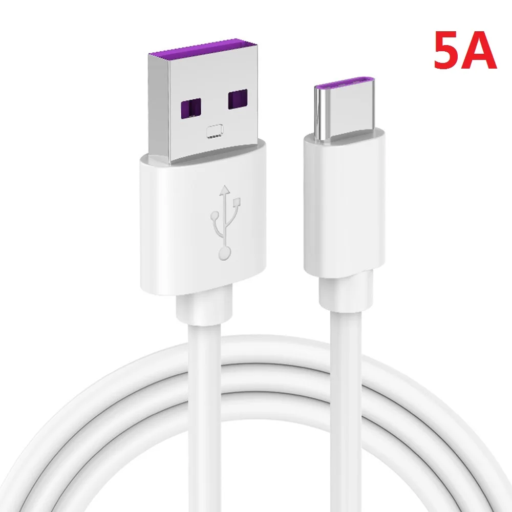 5А usb type C кабель 1 м 2 м 3 м Быстрая зарядка type-C Kable для huawei P30 P20 mate 20 Pro Телефон Supercharge QC3.0 USBC Кабо