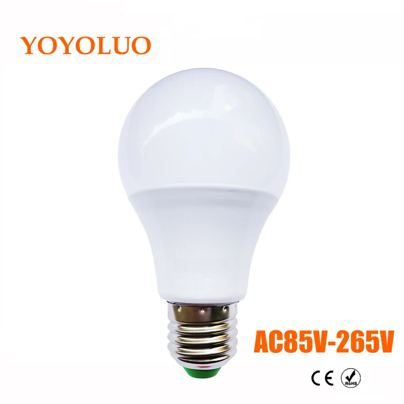 [YOYOLUO] светодиодный светильник E27 3 Вт 5 7 9 12 15 AC85V 265V холодный белый теплый лампада