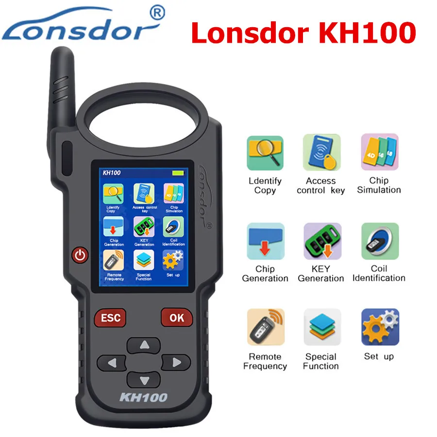 

Lonsdor KH100 Hand-Held Remote/Smart Key Programmer