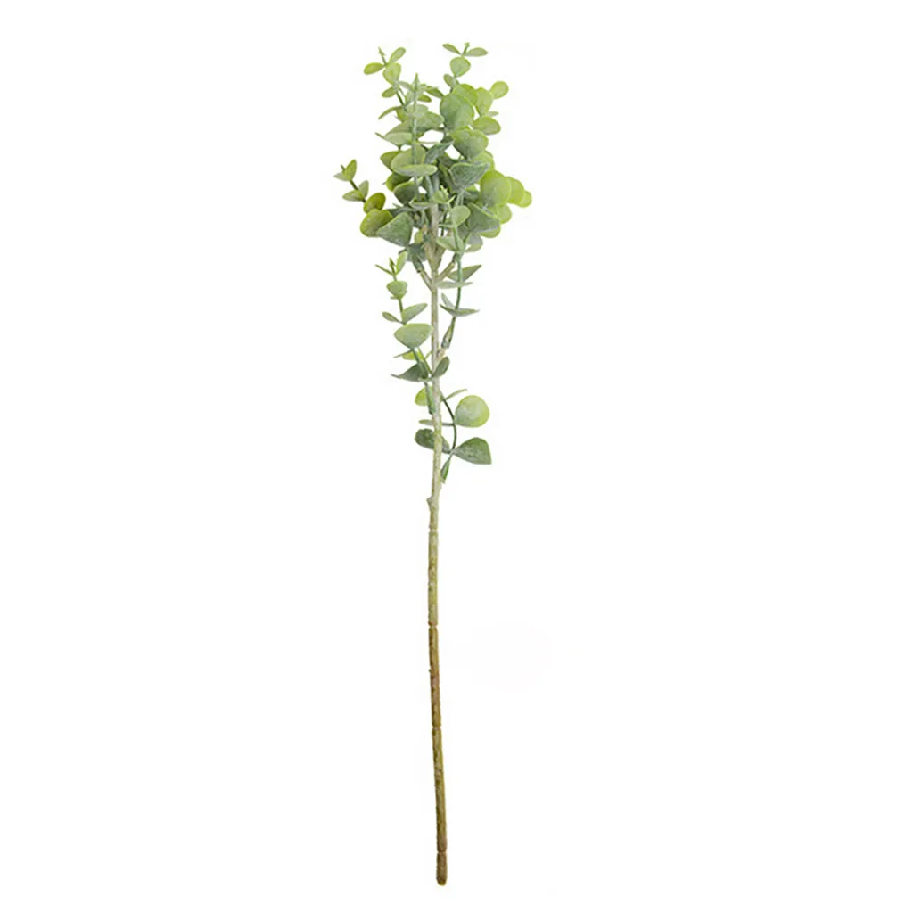 Нордический ветер имитация цветка зеленое растение лист эвкалипта Свадебные украшения Искусственные букеты высушенных цветов Цветочный Декор для дома