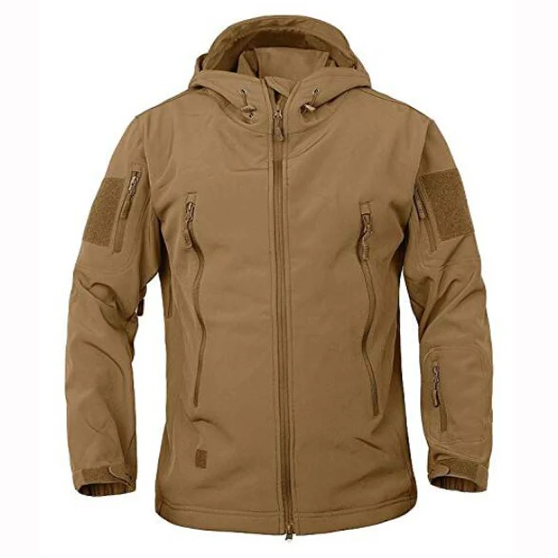 

Tactical Sharkskin Softshell TAD Jacket Outdoor Sport Army Military Hooded Jacket Waterproof Waterproof Hunting Clothes Men