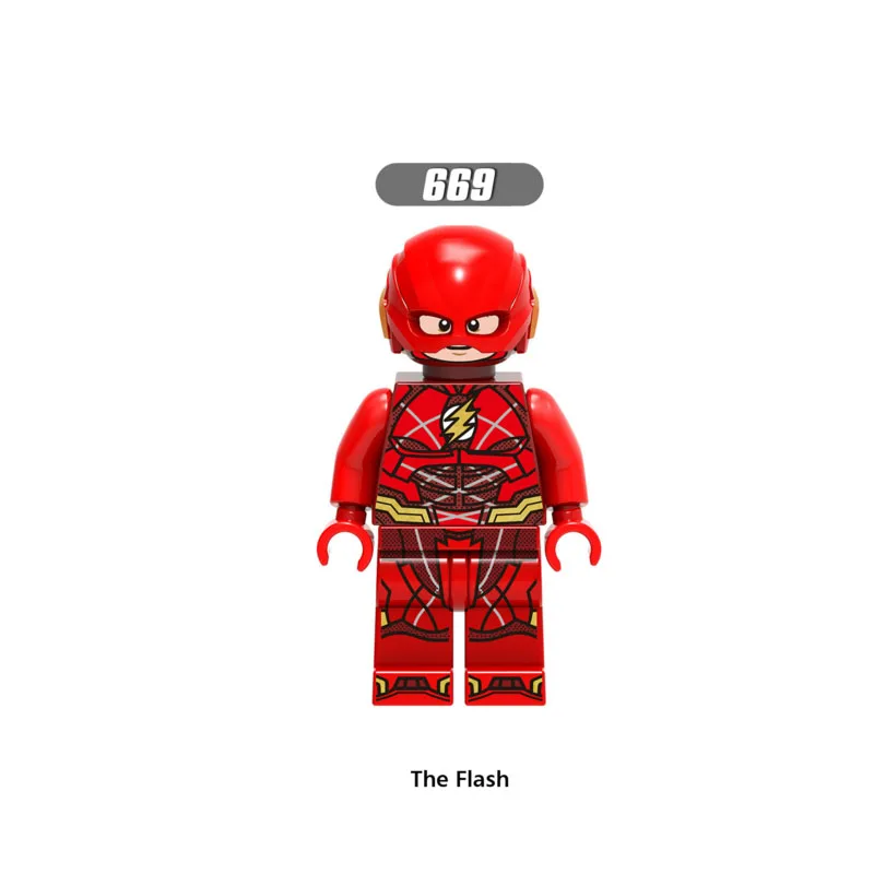 

Single Sale Super Heroes Star Wars 669 the flash Model Mini Building Blocks Figure Brick Toy kids gift Compatible Legoed Ninjaed