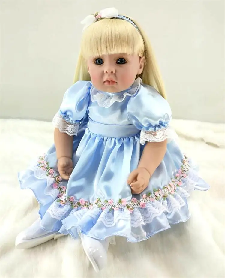 

Pursue 20"/51 cm Fashion Collectible Reborn Baby Doll Realistic Baby Alive Silicone Doll 100% Handmade Baby Princess Doll Gift