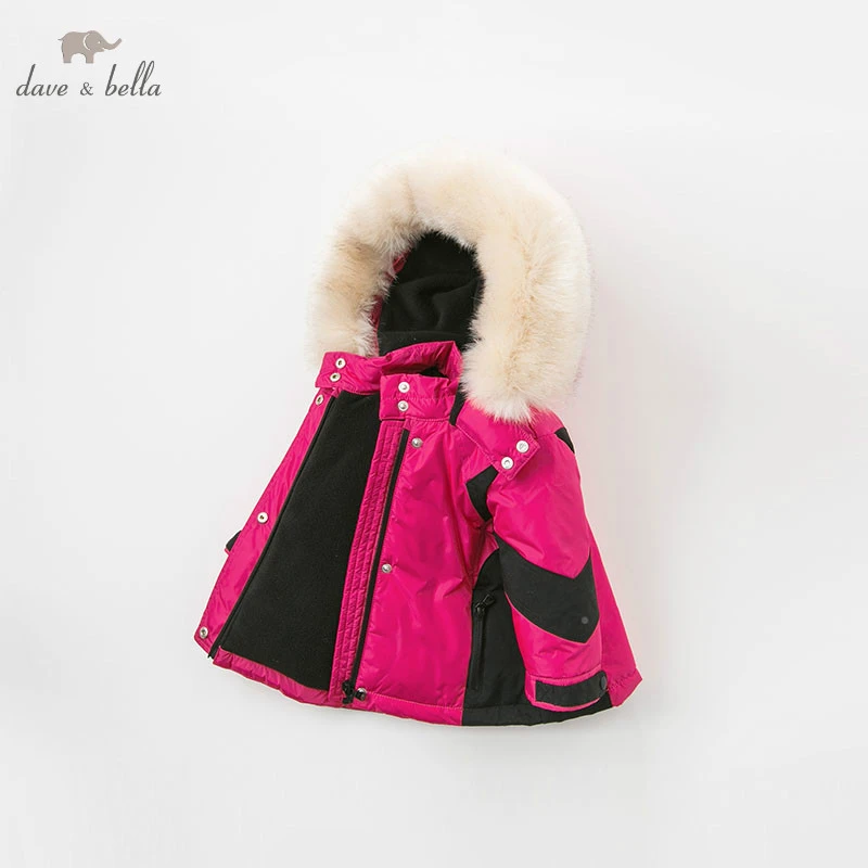 girls white padded coat