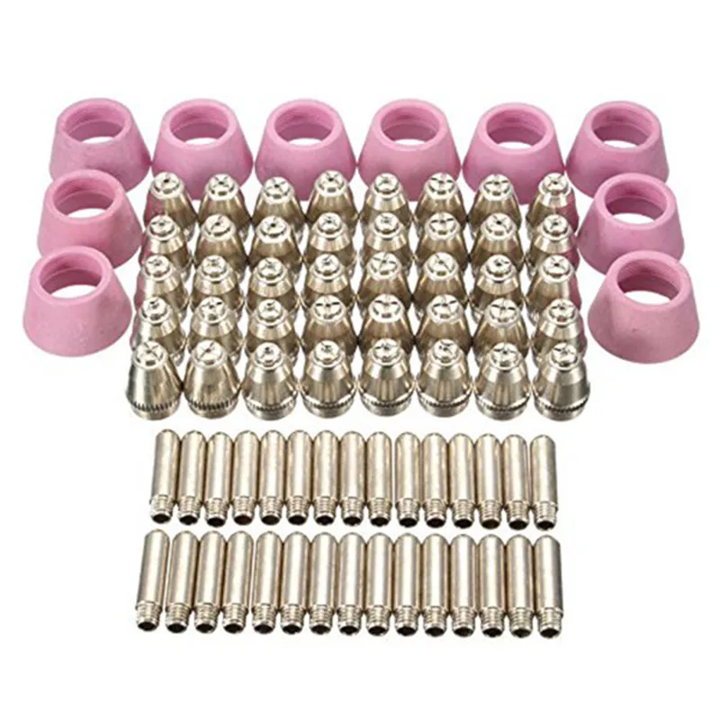 High Quality New Arrival 80Pcs/Set AG-60 Air Plasma Cutter Cutting Torch Consumables 50/60A Tip High Quality New Arrival 80Pcs/Set AG-60 Air Plasma Cutter Cutting Torch Consumables 50/60A Tip