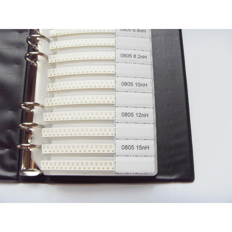 0805 SMD многослойный набор индуктора 44valuesx25шт = 1100 Шт образец книги 4.7nH ~ 100uH набор|book