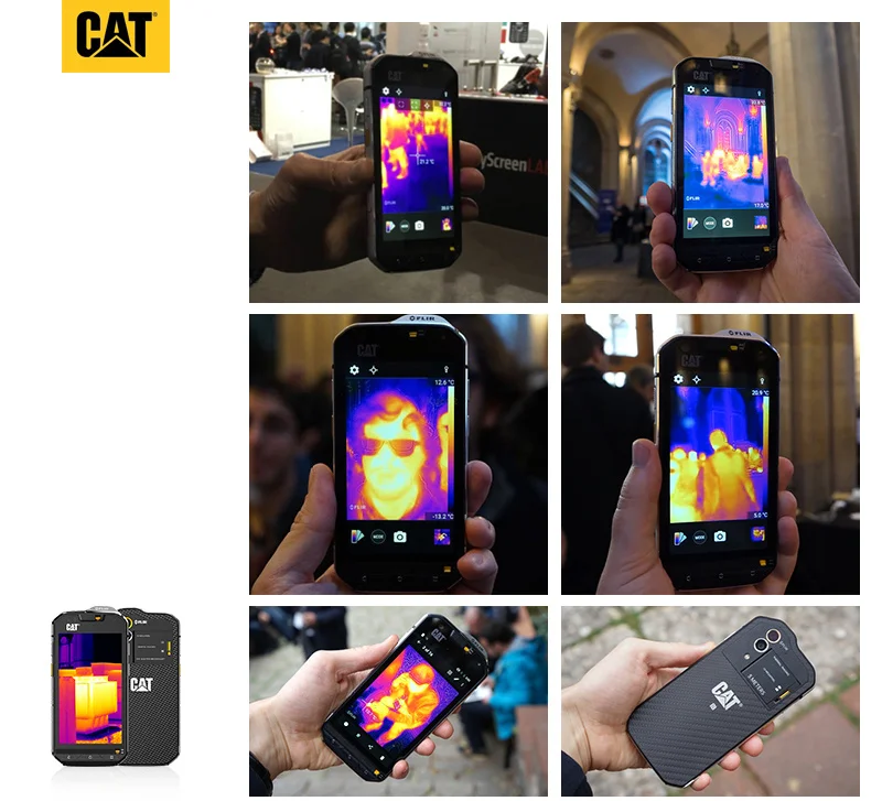 S60 FLIR инфракрасный термокамера 13,0 МП Восьмиядерный Android 6,0 ip68 прочный водонепроницаемый телефон 4G LTE gps 3 Гб ram CAT