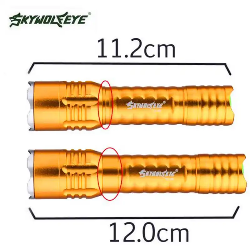 Zoomable Focus 3000 Lumens 3 Modes XML lanterna led t6 LED 18650 Flashlight Torch Lamp powerful led flashlight 18650 #4S4 (5)