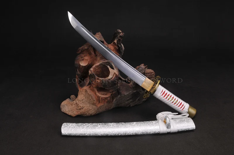 Меч Танто, японский самурайский меч ручной работы, 9260, весенний стальной полный меч, короткий, катана, очень острый функциональный меч