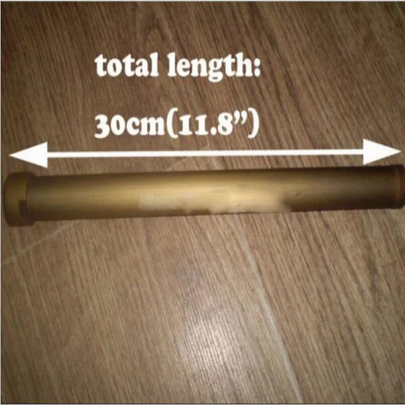 Античный латунный 30 см круглый смеситель для душа для ванной комнаты удлинительная трубка