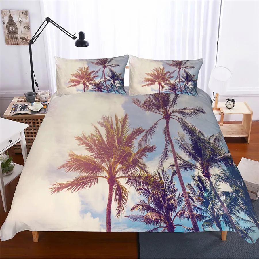 

Bedding Set 3D Printed Duvet Cover Bed Set Landscape Tree Home Textiles for Adults Lifelike Bedclothes with Pillowcase #FG02