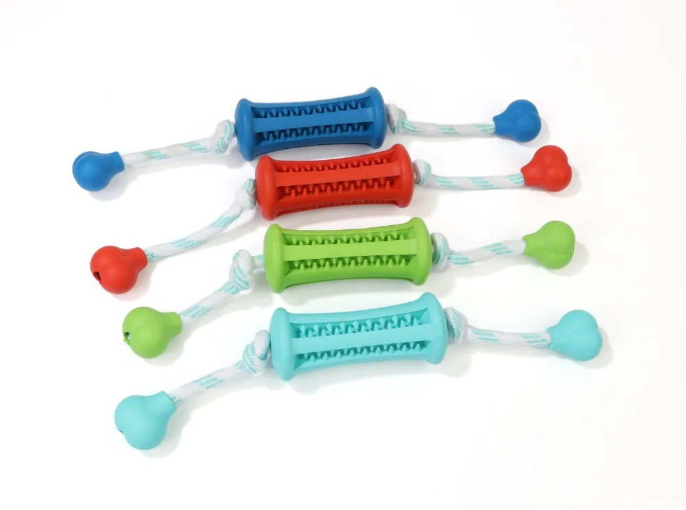 Dog Interactive Toy Leaky Feeding Rope Piercing Stick Rubber Resistant To Bite Molar Pet Dog Chew Toys Tooth Cleaning Training (13)