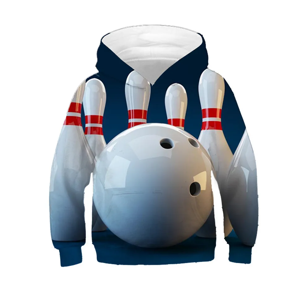 

Boy/Girl 2019 Fashion Hoodies Bowling Ball Print Brand Design Children Sweatshirts Autumn Winter Clothes Kids Pullovers Clothing