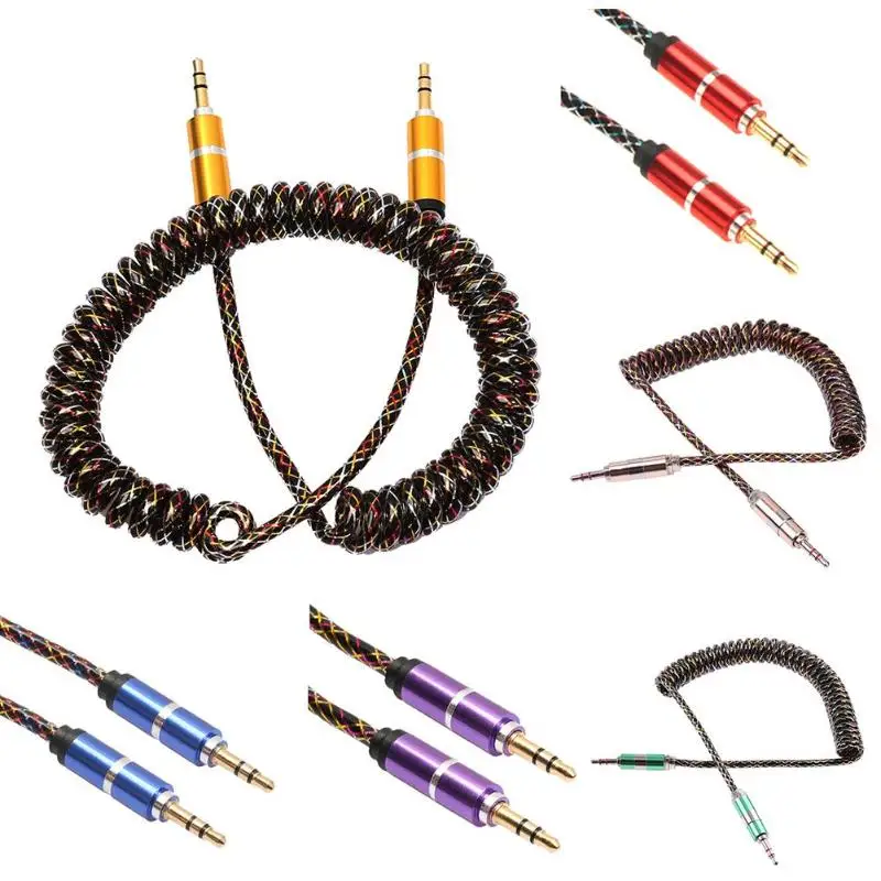 

Extension Retractable 3.5mm Jack Male to Male Stereo Audio AUX Cable For PC iPod MP3 Car Mobile Phone
