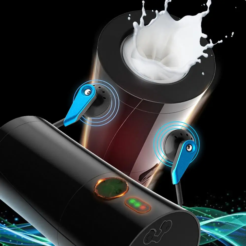  Recarga USB nuevos Rends macho masturbador pistón vibrador masajeador Stamina entrenador vibrador j