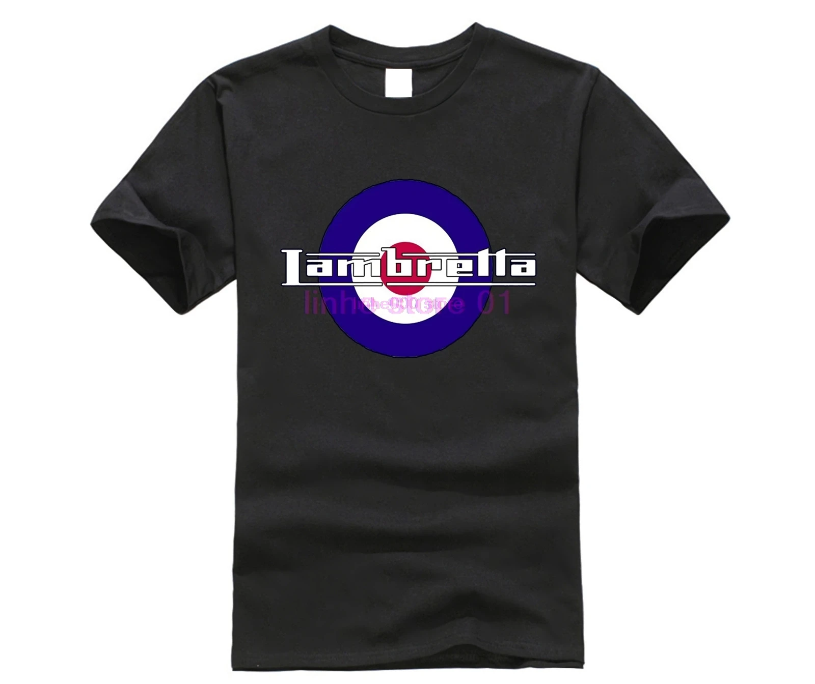 Lambretta скутер Vespa двигатель велосипед Ретро мод Sca печатных Мужская футболка |