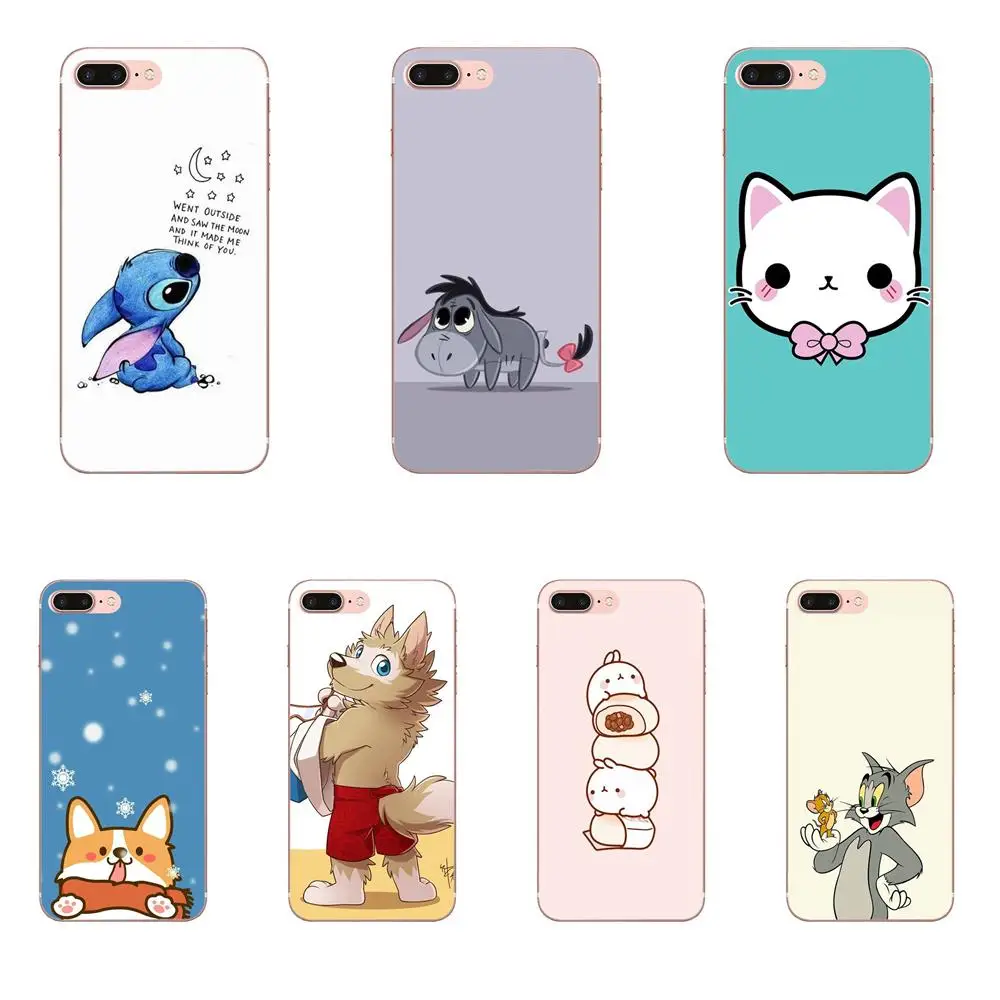 Cute Cartoon Animal For Xiaomi Mi3 Mi4 Mi4C Mi4i Mi5 Mi 5S 5X 6 6X A1 Max Mix 2 Note 3 4 Soft Silicone TPU Transparent Printing | Мобильные