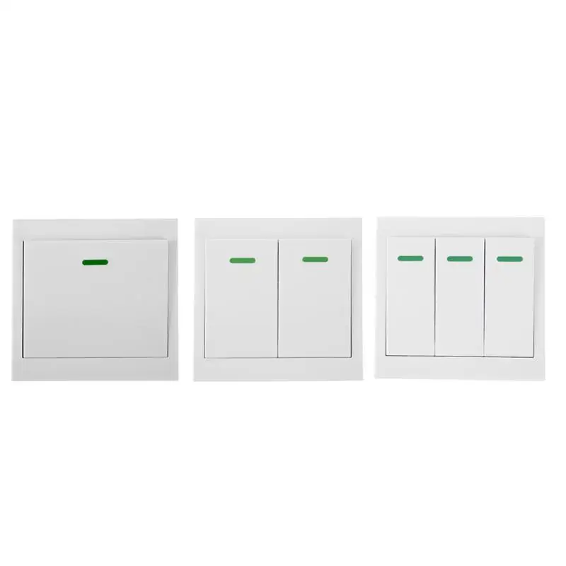 

86 Wall Panel Wireless Remote Transmitter 1 2 3 Channel Sticky RF TX Smart Wireless Remote Control For Home Living Room Bedroom