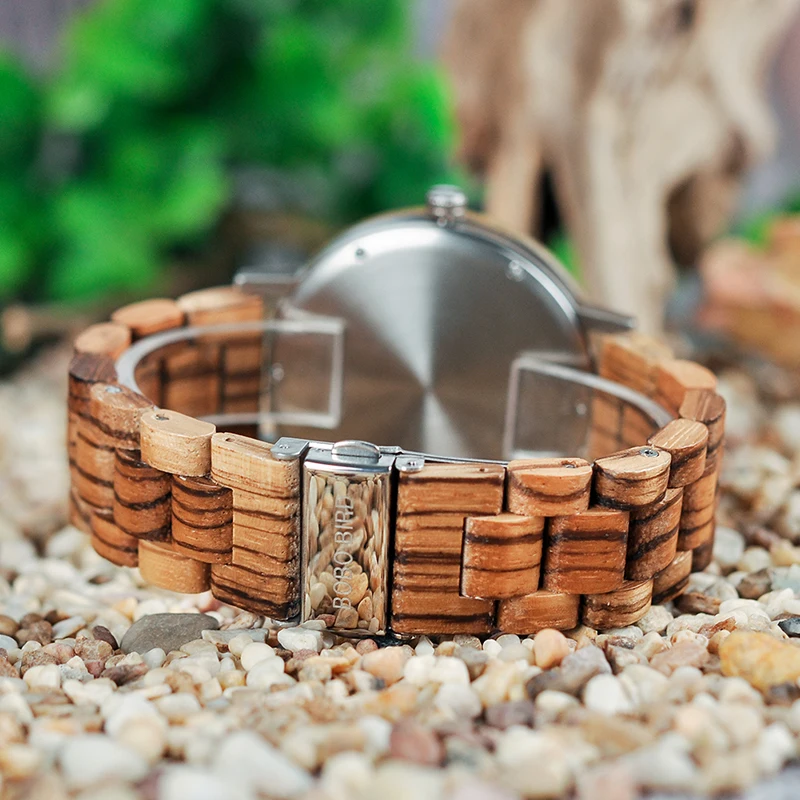 BOBO BIRD Men watch Wooden Watches Quartz Wristwatch Personalized LOGO Women Watch Unisex Clock for DROP SHIPPING