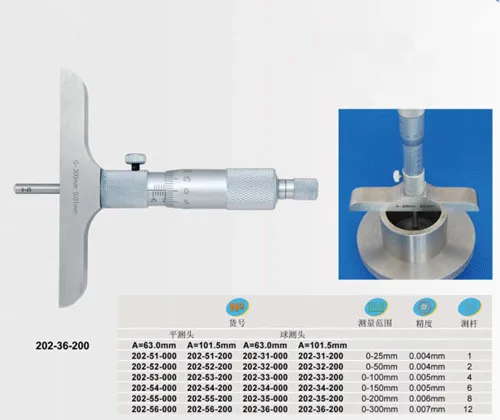 0-25 мм 0-50 мм 0-100 мм 0-150 мм 0-200 мм 0-300 мм/0,01 мм Глубина микрометр Gague Caplier микрометр с 4 стержнями измерительные инструменты