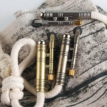 

Metal windproof kerosene lighter outdoor camping source retro old-fashioned tinder grinding wheel lighter