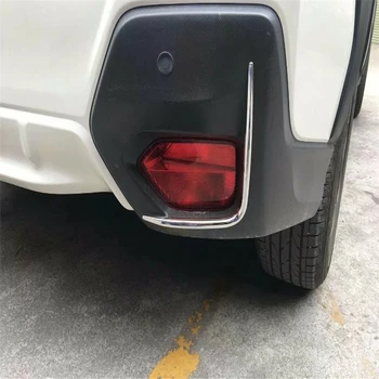 

WELKINRY car auto cover overlay styling for Subaru XV 2018 ABS chrome rear tail fog lamp light eyelid eyebrow accessories trim
