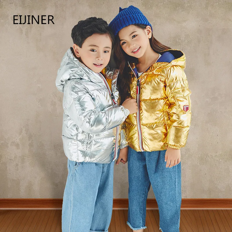

Children Coats Winter 2018 New Autumn Hooded Cotton Kids Jackets Thicken Warm Boys Girls Coats Jackets Baby Boys Winter Coats