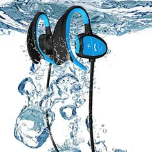 Больше спорта новейших Bluetooth наушники Беспроводной Спорт IPX8 Водонепроницаемый 16 г TF карты MP3 для купания/Велоспорт/бег/Пеший туризм, CSR 8635