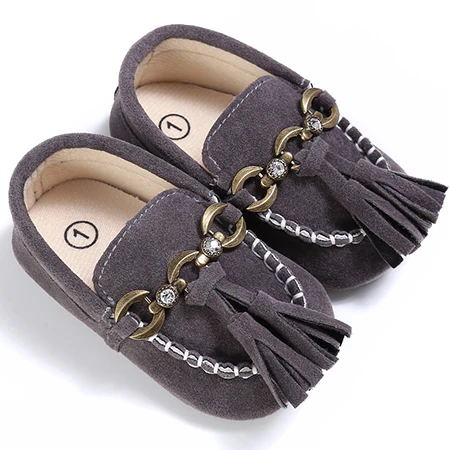 TongYouYuan/Классические Лоферы для маленьких мальчиков; обувь для маленьких мальчиков; детская мягкая нескользящая обувь для новорожденных; обувь для малышей - Цвет: SH0635H