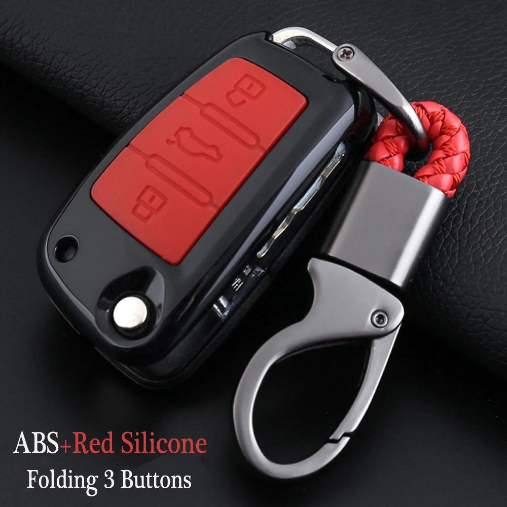 

Car key All-round protection Cover Case Folding Remote Key Shell Set For For Audi R8 A1 A3 A4 A5 A6 A7 A8 Q3 Q5 Q7 C5 C6 A4L A6L