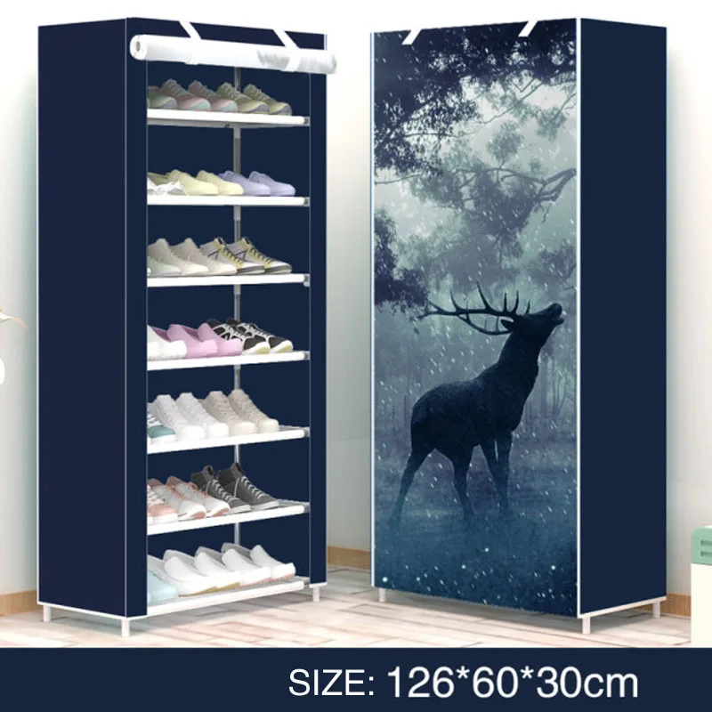 

Creative Combination Cabinet Storage Rack Organizer Shoe Storage Home Furnitur Modern Minimalist Shoe 8 Layer Non-woven Dust
