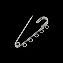 5pcs Jewelry Findings Iron Kilt Pins Platinum Color about 16mm wide 50mm long hole 3mm