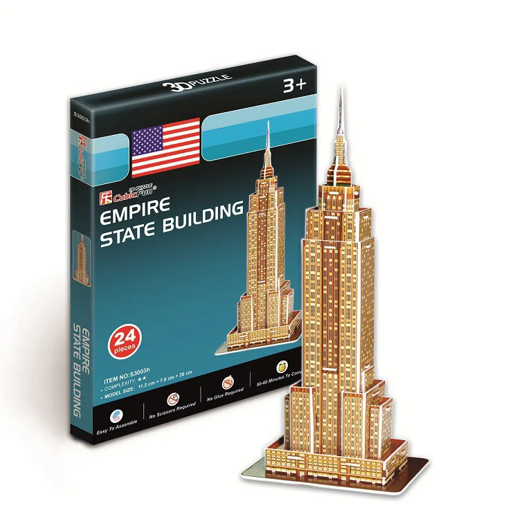 Paper Puzzle Model DIY 3d Puzzle Paper Dimensional Model Assembled Brain Teaser Learning ...