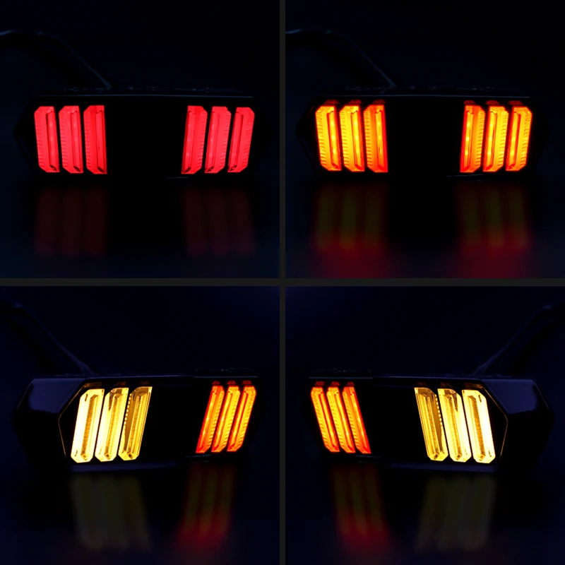Nordson Motorcycle LED Tail Light Motocross Moto Turn signal Strip Indicator Lamp for Honda MSX125 CBR650F CTX700 CTX700N