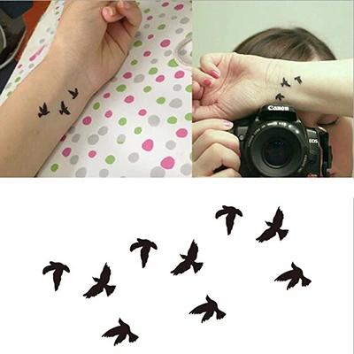 

Bird Design Temporary Tattoo Stickers Temporary Body Art Waterproof Pattern