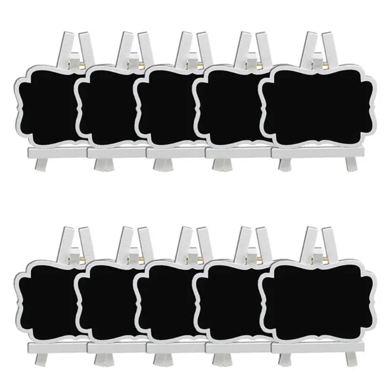 

Mini Chalkboards Pack of 10 Small Chalkboards Blackboard for Weddings, Birthday Parties, Message Board Signs and Event Decora