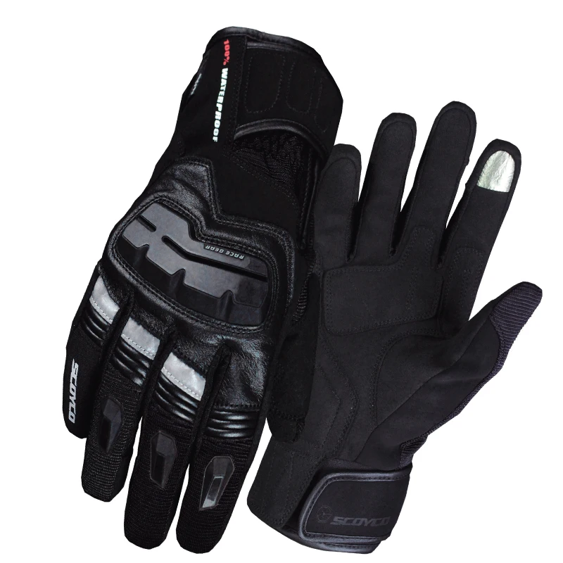 

Scoyco MC17B Motorcycle Touch Screen Full Finger Waterproof Gloves Warm Winter Motorbike Protective Racing Gloves high end
