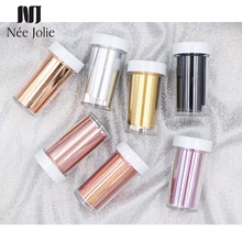 4 см* 100 см очарование ногтей Фольга s наклейки-лак металлический цвет Звездная бумага переводная Фольга Обертывания клейкие наклейки Дизайн ногтей украшения