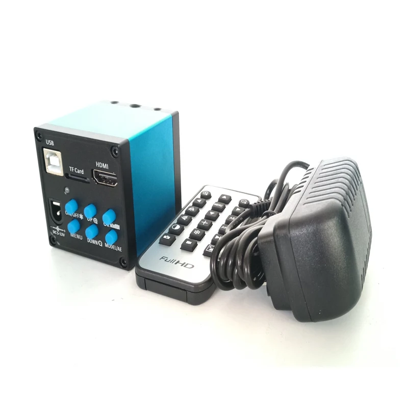 

1080P 16MP HDMI USB Industrial Video Microscope Camera TF Card Video Recorder IR Remote Controller For Electronic PCB Repair