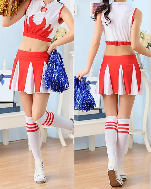 Cheerleader Costume Women Football Baby Lady Cheerleading Costumes Boys Girls Stage Performance Dresses Men Kids Adults Uniforms (3)