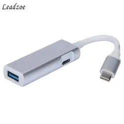 Leadzoe Новый Многофункциональный Тип usb C к HDMI адаптер USB 3,0 Тип usb C HUB зарядки центров данных