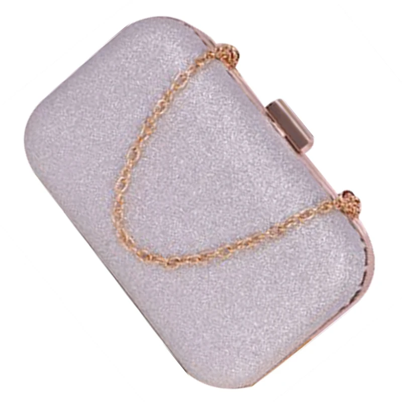 Женская мини-вечерняя сумка из искусственной кожи, модный клатч, сумка для банкета, сумка через плечо для девочек, сумка-мессенджер, серебряная