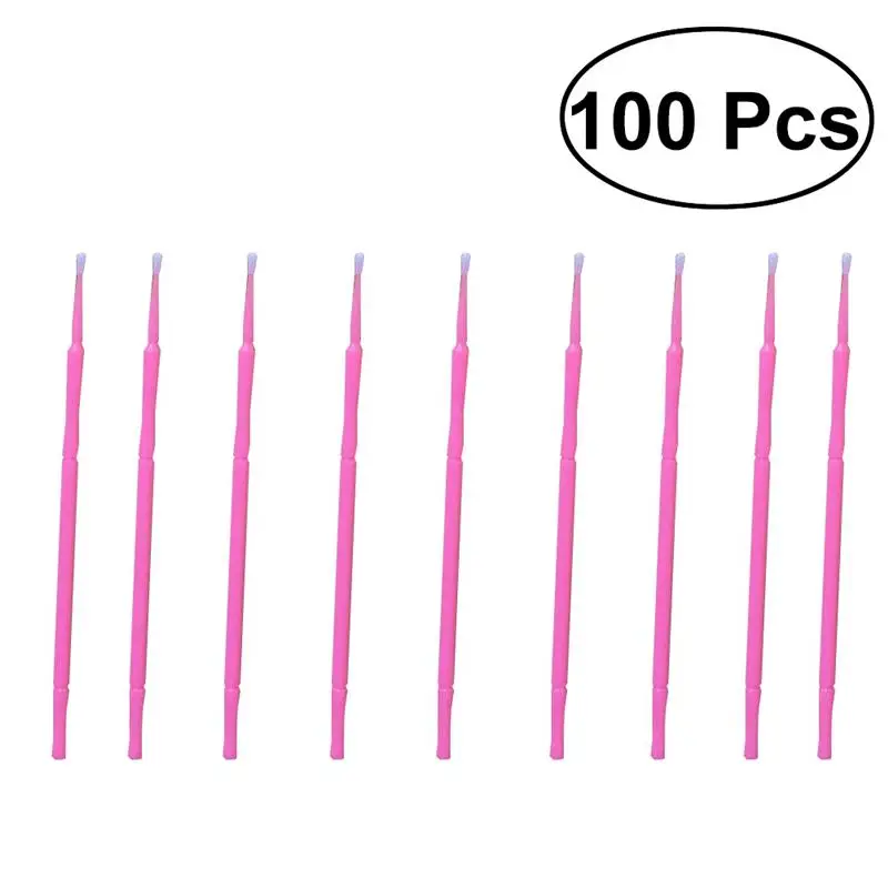 

RUIMIO 100pcs Disposable Micro Applicator Brushes Eyelash Extension Cotton Swab Eyelash Micro Brush Wands Makeup Tools