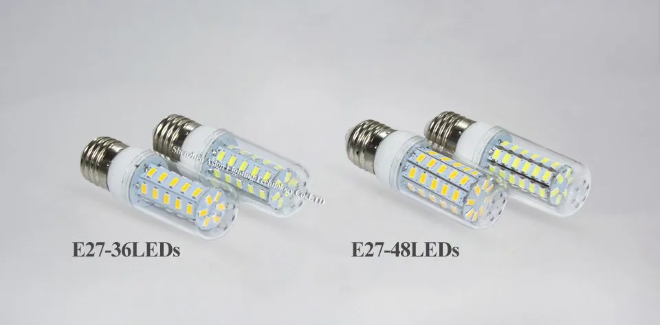 E27 E14 светодиодные лампы кукурузы огни SMD5730 220 В 24 36 48 56 69leds Светодиодная лампа Новогодние товары лампада Светодиодный прожектор Освещение в помещении