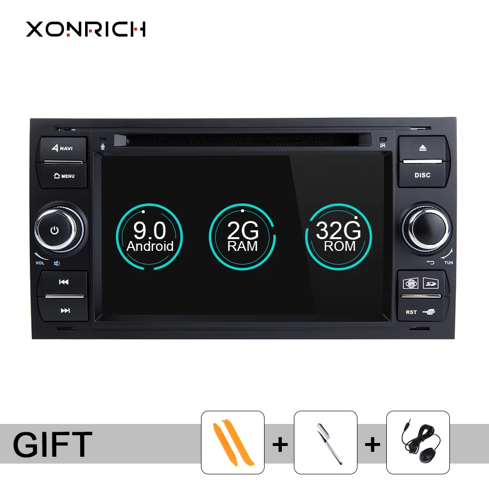 

2 din Android 9 Car Multimedia Player For Ford Focus 2 3 Transit Connect S-MAX C-MAXKuga Mondeo 4 Fusion Galaxy Radio Navigation