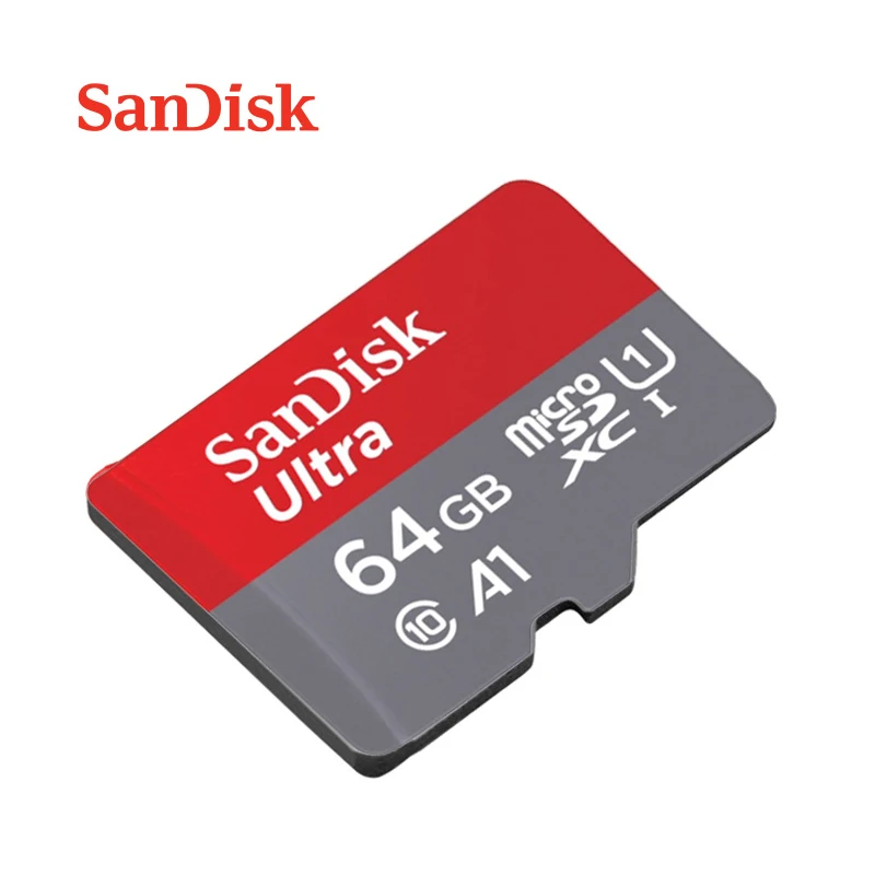 Карта памяти SanDisk Ultra 256 ГБ 200 ГБ 128 Гб 64 ГБ карта microSDXC 32 Гб 16 Гб microSDHC UHS-I класс 10 micro SD карта 98 МБ/с./с tf-карта - Емкость: 64 ГБ